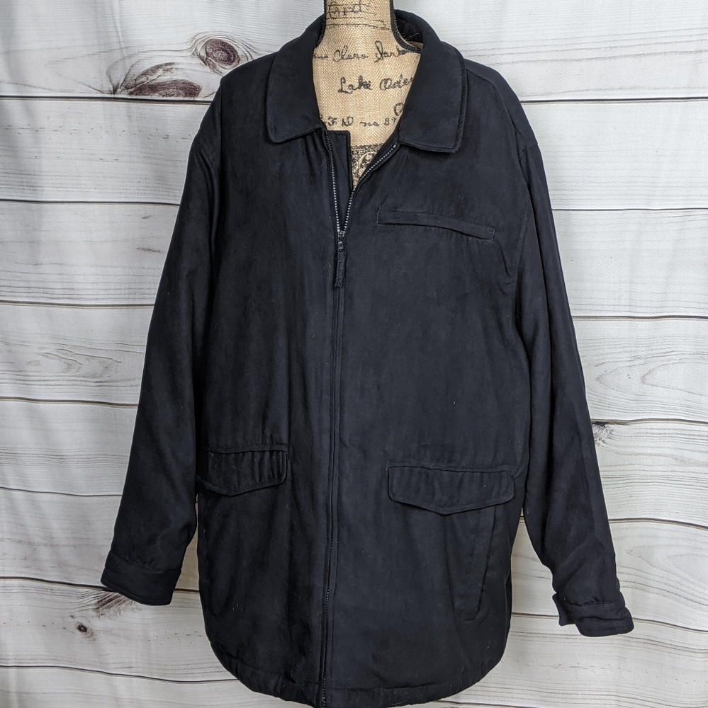 ST. JOHN'S BAY Men's Black Jacket Size 2XL